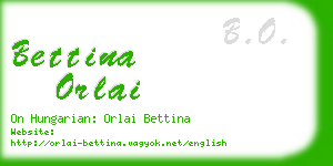 bettina orlai business card